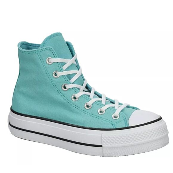 NWT Converse Chuck Taylor All Star High Top Lace up Closure Style Teal 6.5 Women - Picture 6 of 7